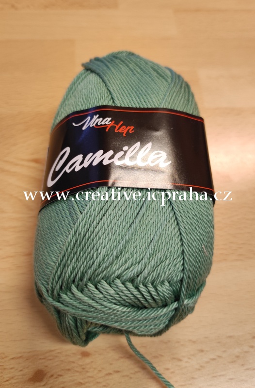 Camilla 100%bavlna cca 125m/50g - zelená šalvěj